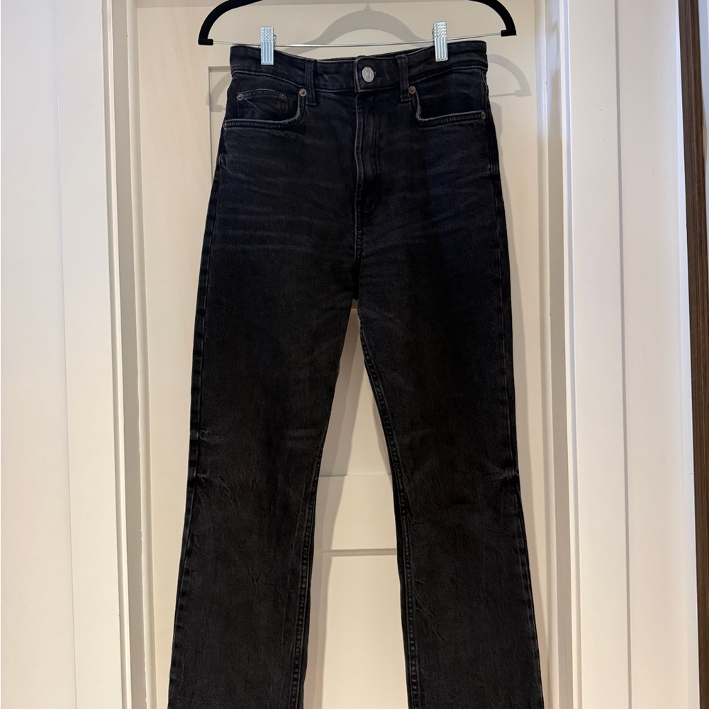 Zara Women's Black Straight Leg Jeans
